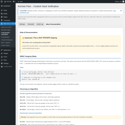 Page screenshot: Meta Docs & SEO &rarr; Cryptographic Verification &rarr; 
			Help & Documentation		
