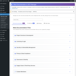 Page screenshot: Meta Docs & SEO
