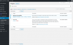 Page screenshot: Plugins ‹ Test site — WordPress