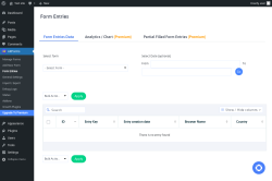 Page screenshot: ARForms → Form Entries