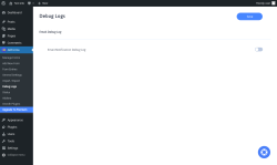 Page screenshot: ARForms → Debug Logs