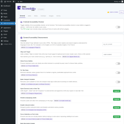 Page screenshot: Web Accessibility