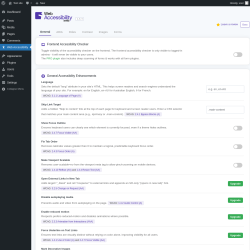 Page screenshot: Web Accessibility