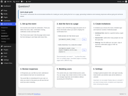Page screenshot: RSVP Events &rarr; Questions?