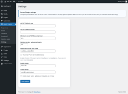 Page screenshot: RSVP Events &rarr; Settings