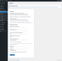 Page screenshot: RSVP Events &rarr; Settings