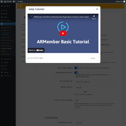Page screenshot: ARMember Lite → General Settings