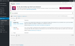 Page screenshot: Plugins &lsaquo; Test site &mdash; WordPress
