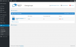 Page screenshot: Forum → Usergroups