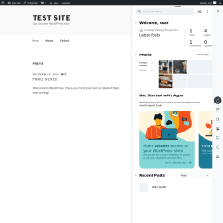 Page screenshot: Test site – Just another WordPress site