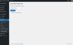 Page screenshot: Tools &rarr; Associate Image