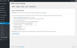 Page screenshot: Settings &rarr; Async JavaScript &rarr; Wizard