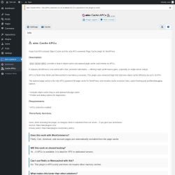 Page screenshot: atec-systems → Cache APCu → 