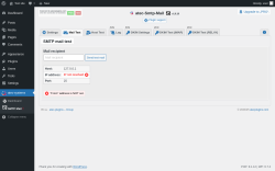 Page screenshot: atec-systems →  SMTP Mail →  Mail Test