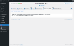 Page screenshot: atec-systems →  SMTP Mail →  DKIM Test (IMAP)