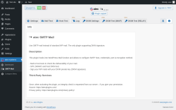 Page screenshot: atec-systems → SMTP Mail → 