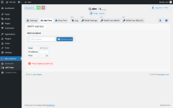 Page screenshot: atec-systems → SMTP Mail →  Mail Test
