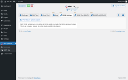 Page screenshot: atec-systems → SMTP Mail →  DKIM Settings