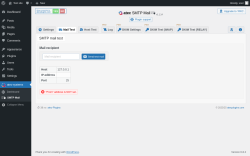 Page screenshot: atec-systems → SMTP Mail →  Mail Test