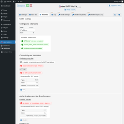 Page screenshot: atec-systems → SMTP Mail →  Host Test