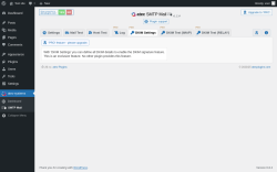 Page screenshot: atec-systems → SMTP Mail →  DKIM Settings