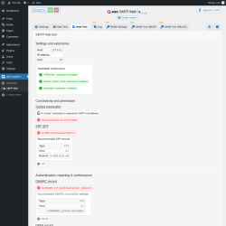 Page screenshot: atec-systems → SMTP Mail →  Host Test