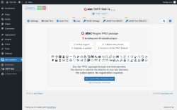 Page screenshot: atec-systems → SMTP Mail → 