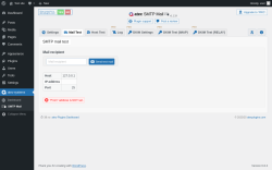 Page screenshot: atec-systems → SMTP Mail →  Mail Test
