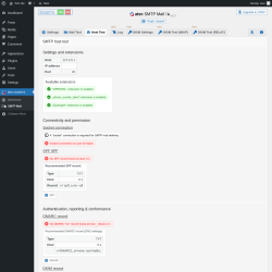 Page screenshot: atec-systems → SMTP Mail →  Host Test