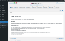 Page screenshot: atec-systems → System Info → 