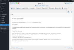 Page screenshot: atec-systems → System Info → 