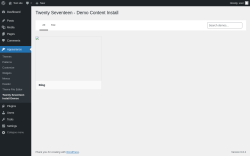 Page screenshot: Twenty Seventeen Install Demos ‹ Test site — WordPress