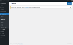 Page screenshot: Appearance → Starter Sites