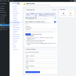 Page screenshot: Atlant Security &rarr; Login Security