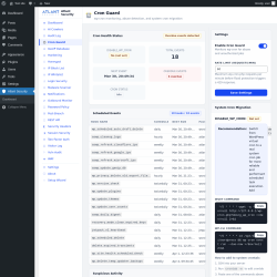 Page screenshot: Atlant Security &rarr; Cron Guard