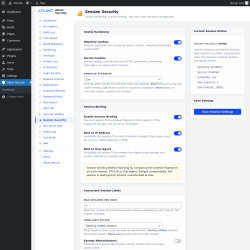 Page screenshot: Atlant Security &rarr; Session Security
