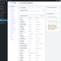 Page screenshot: Atlant Security &rarr; AI Crawlers