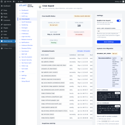 Page screenshot: Atlant Security &rarr; Cron Guard
