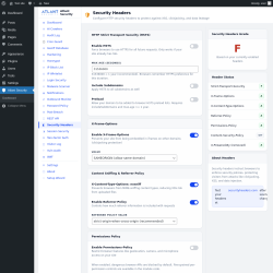 Page screenshot: Atlant Security &rarr; Security Headers