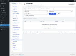 Page screenshot: Atlant Security &rarr; Visitor Log
