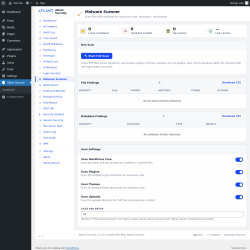 Page screenshot: Atlant Security &rarr; Malware Scanner