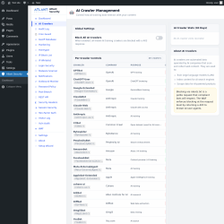 Page screenshot: Atlant Security &rarr; AI Crawlers
