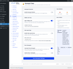 Page screenshot: Atlant Security &rarr; Honeypot