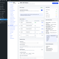 Page screenshot: Atlant Security &rarr; REST API