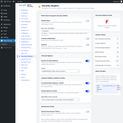 Page screenshot: Atlant Security &rarr; Security Headers