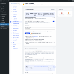 Page screenshot: Atlant Security &rarr; Login Security