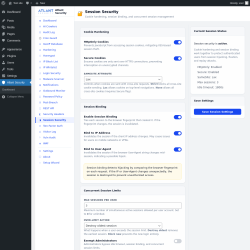 Page screenshot: Atlant Security &rarr; Session Security