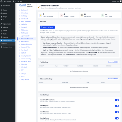 Page screenshot: Atlant Security &rarr; Malware Scanner