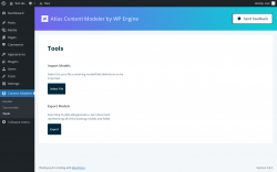 Page screenshot: Content Modeler → Tools