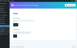 Page screenshot: Content Modeler → Tools